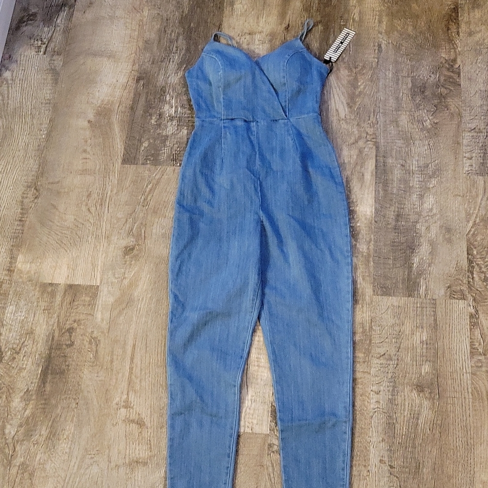 Denim one piece